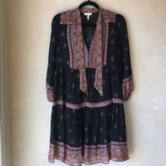 Joie, Alpina Silk Dress in Caviar - Picture 5 of 8